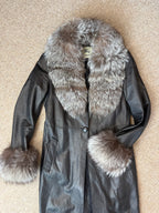 Y2K Vintage Faux Fur Burberry Coat (S)