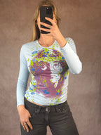 Y2K Vintage Beatles top (S).