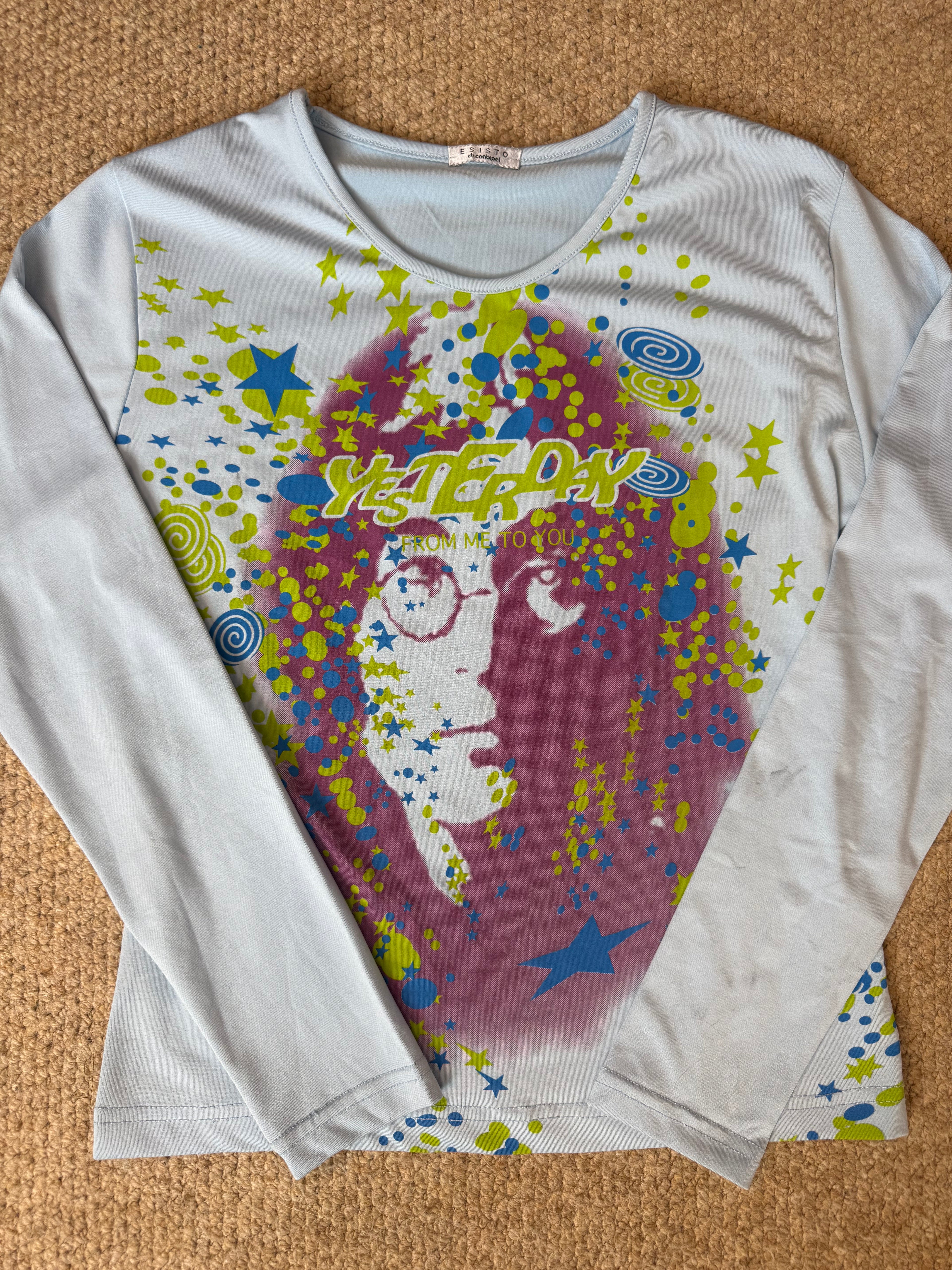Y2K Vintage Beatles top (S).
