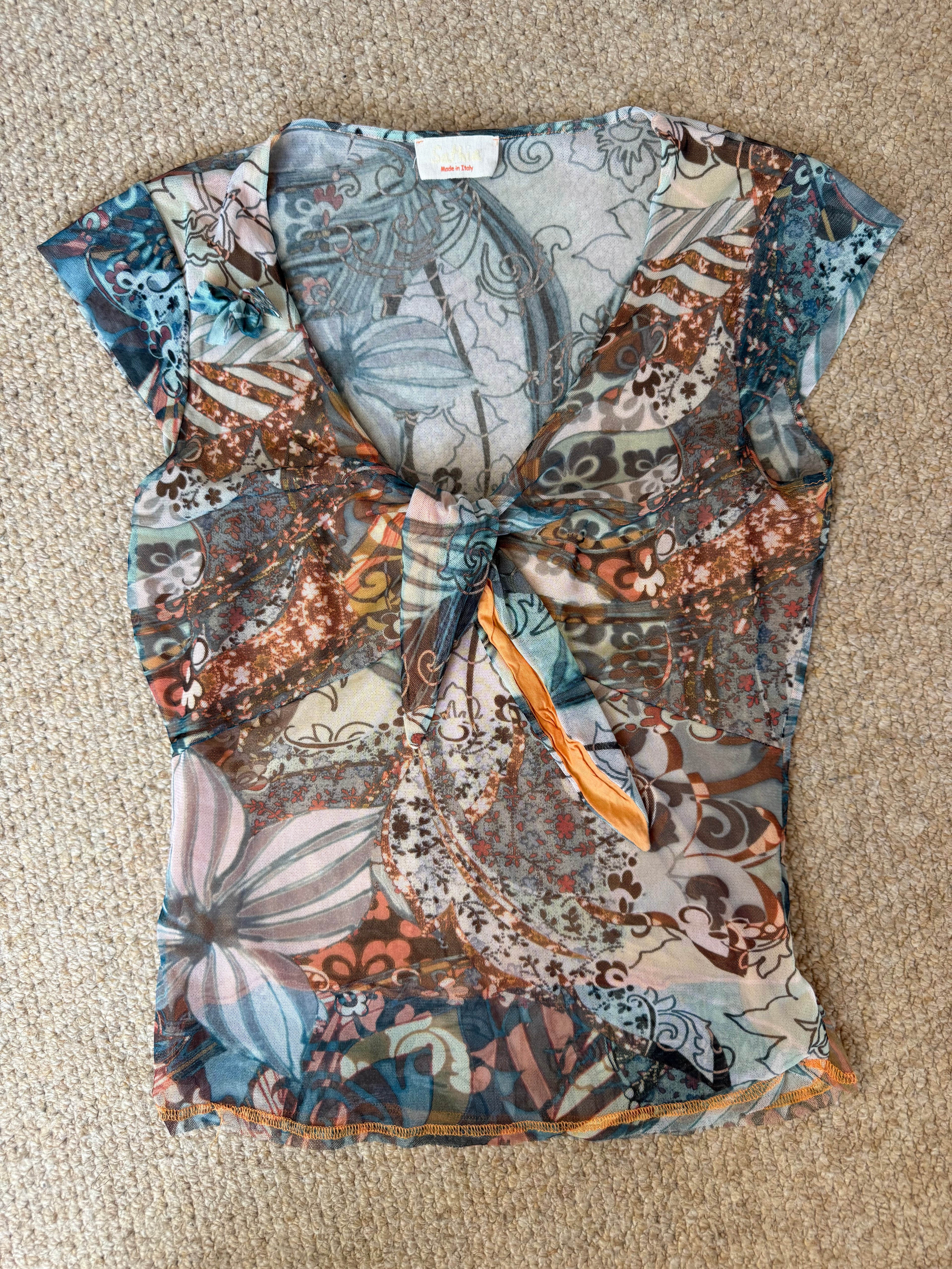 Y2K whimsical 90's top (S)