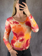 Y2K vintage floral top (S).