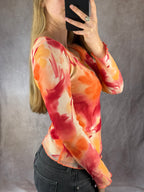 Y2K vintage floral top (S).