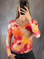 Y2K vintage floral top (S).