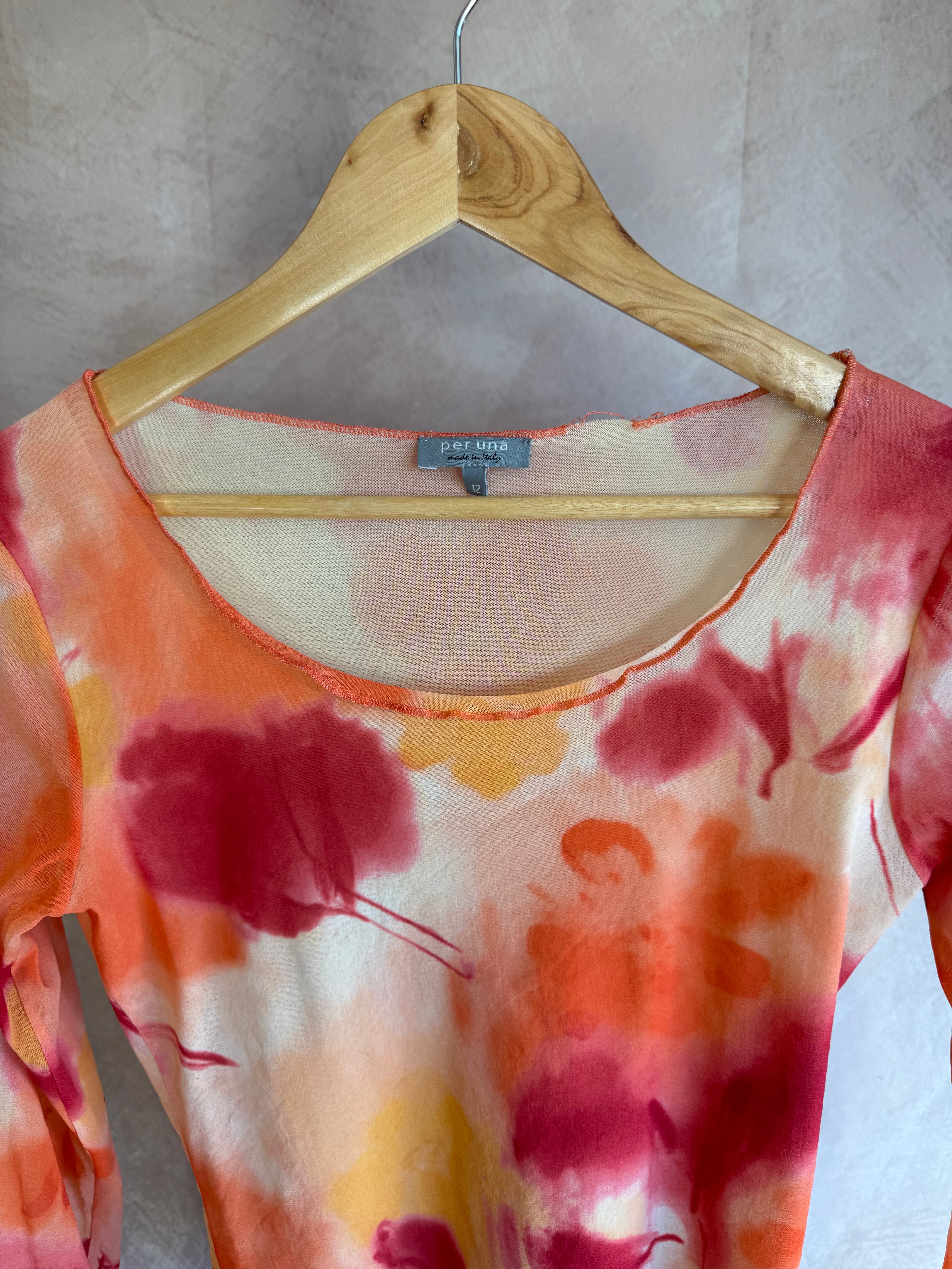 Y2K vintage floral top (S).