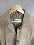 Vintage Y2K brown suede coat (L)