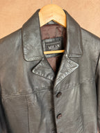 Vintage Y2K Italian leather biker jacket (L)