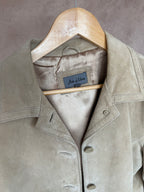 Vintage cream suede Y2K jacket (XL)