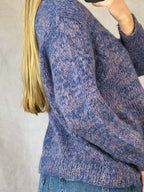 Vintage whimsical lilac knitted jumper (L)