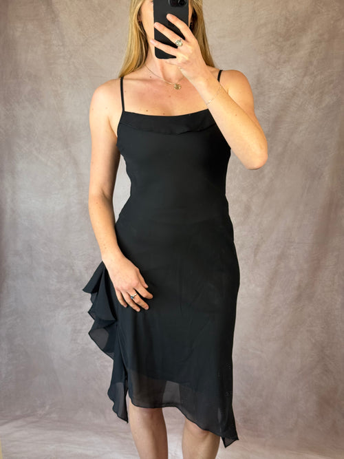 Vintage Carolyn Bessette black dress (S)