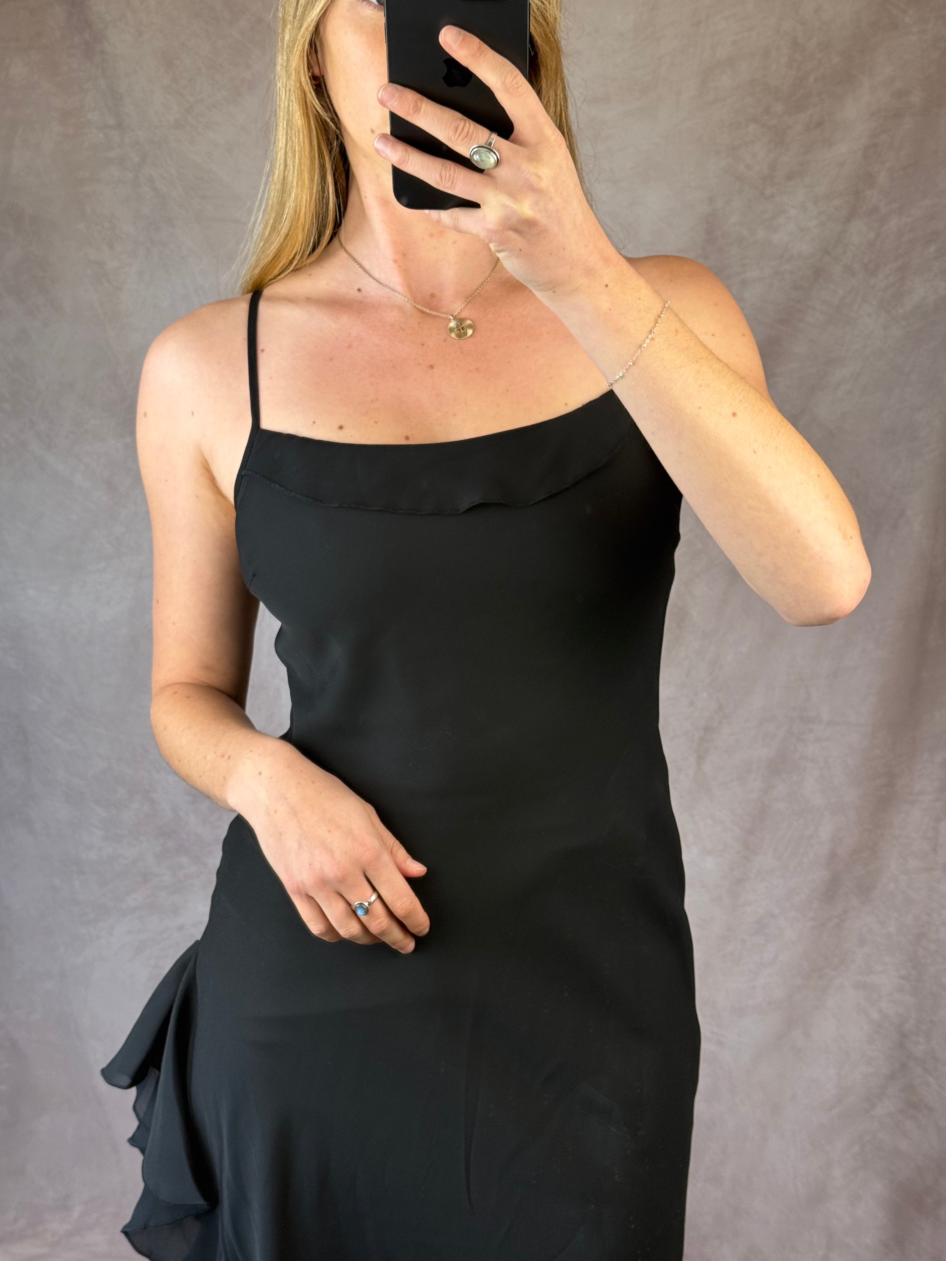 Vintage Carolyn Bessette black dress (S)