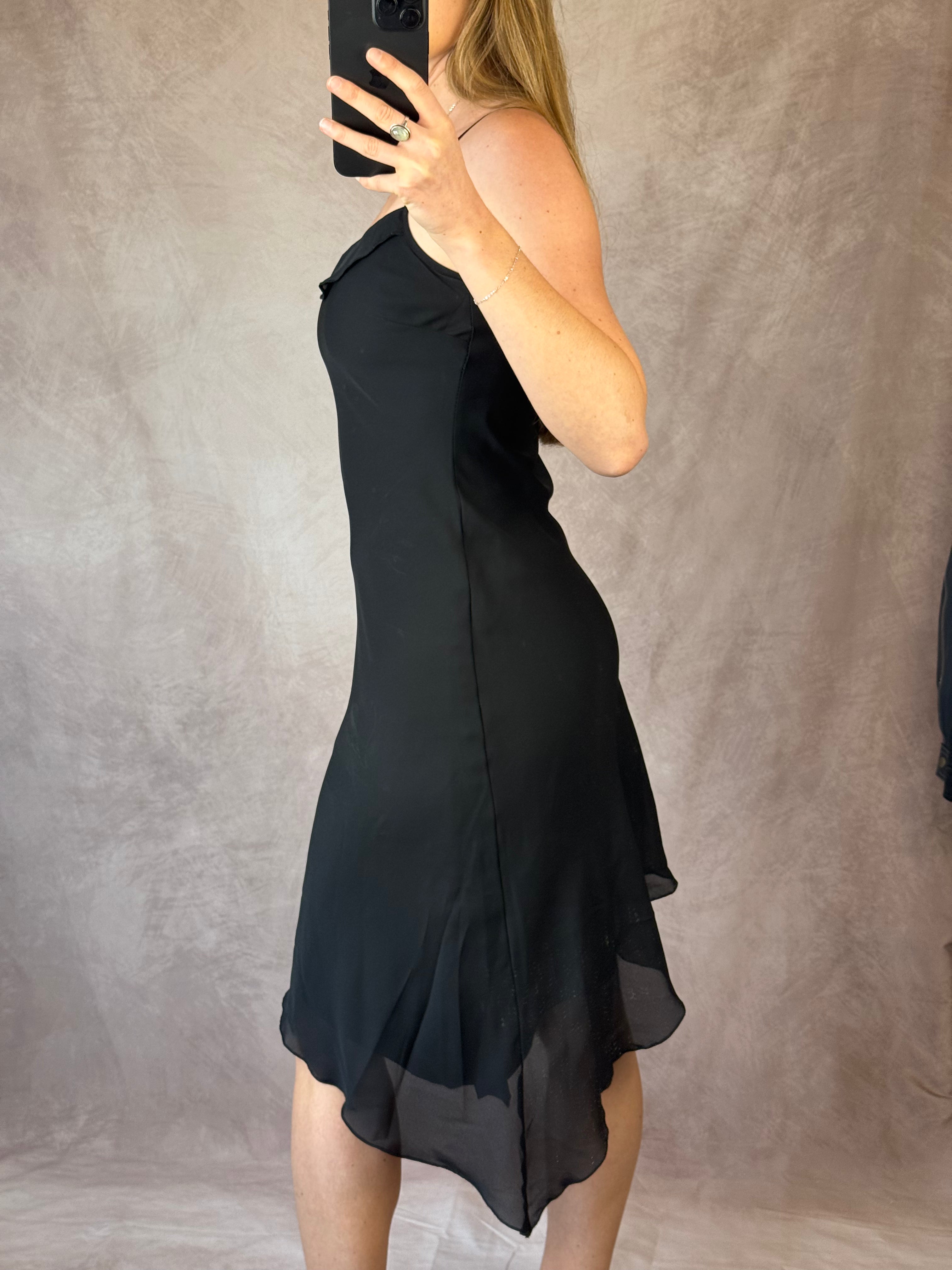 Vintage Carolyn Bessette black dress (S)