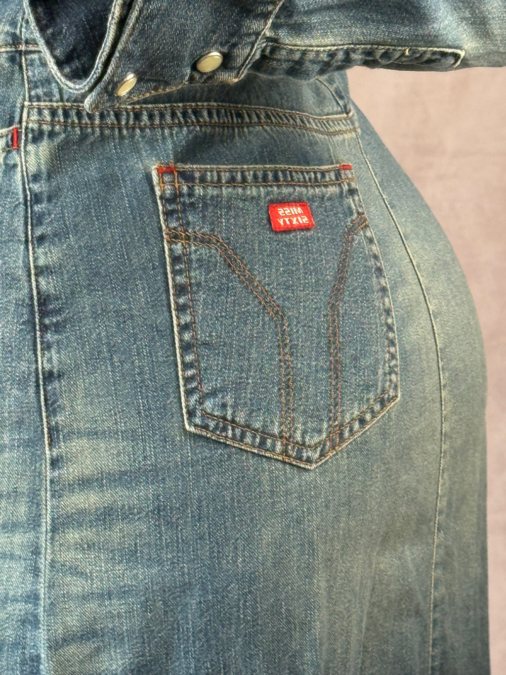 Y2K Miss Sixty blue denim dress (XS)