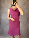 Vintage Y2K cowl neck pink dress (S)