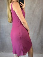 Vintage Y2K cowl neck pink dress (S)