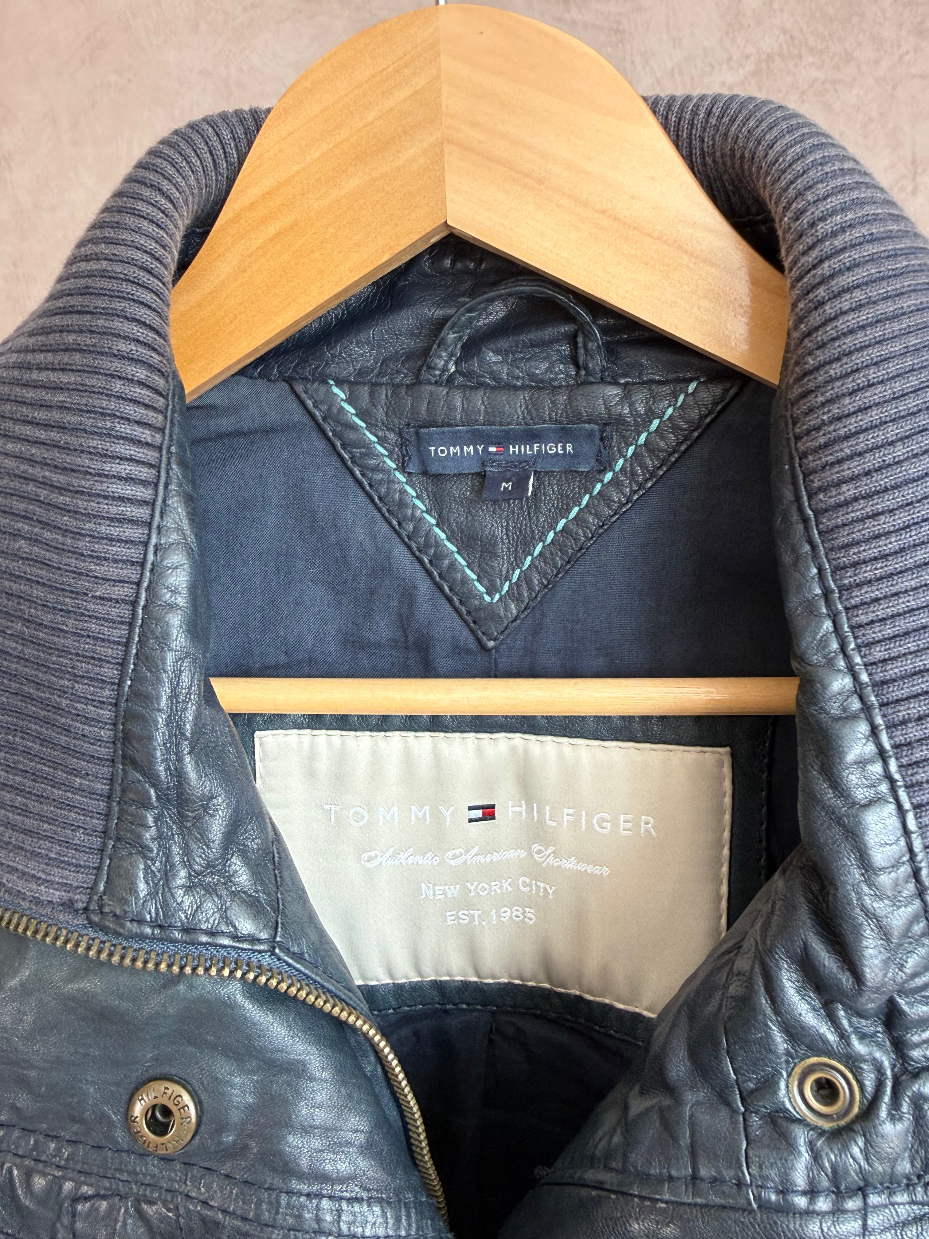 Vintage Tommy Hilfiger blue bomber jacket (M)
