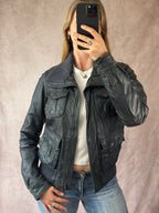 Vintage Tommy Hilfiger blue bomber jacket (M)