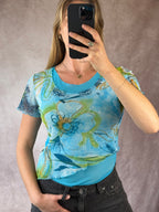 Vintage Y2K mesh fairy whimsical top (M)