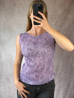 Y2K vintage lilac coloured singlet (L)