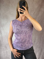 Y2K vintage lilac coloured singlet (L)