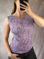 Y2K vintage lilac coloured singlet (L)