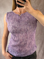 Y2K vintage lilac coloured singlet (L)
