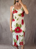 90's Y2K asymmetrical spring dress (S)