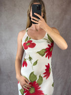 90's Y2K asymmetrical spring dress (S)
