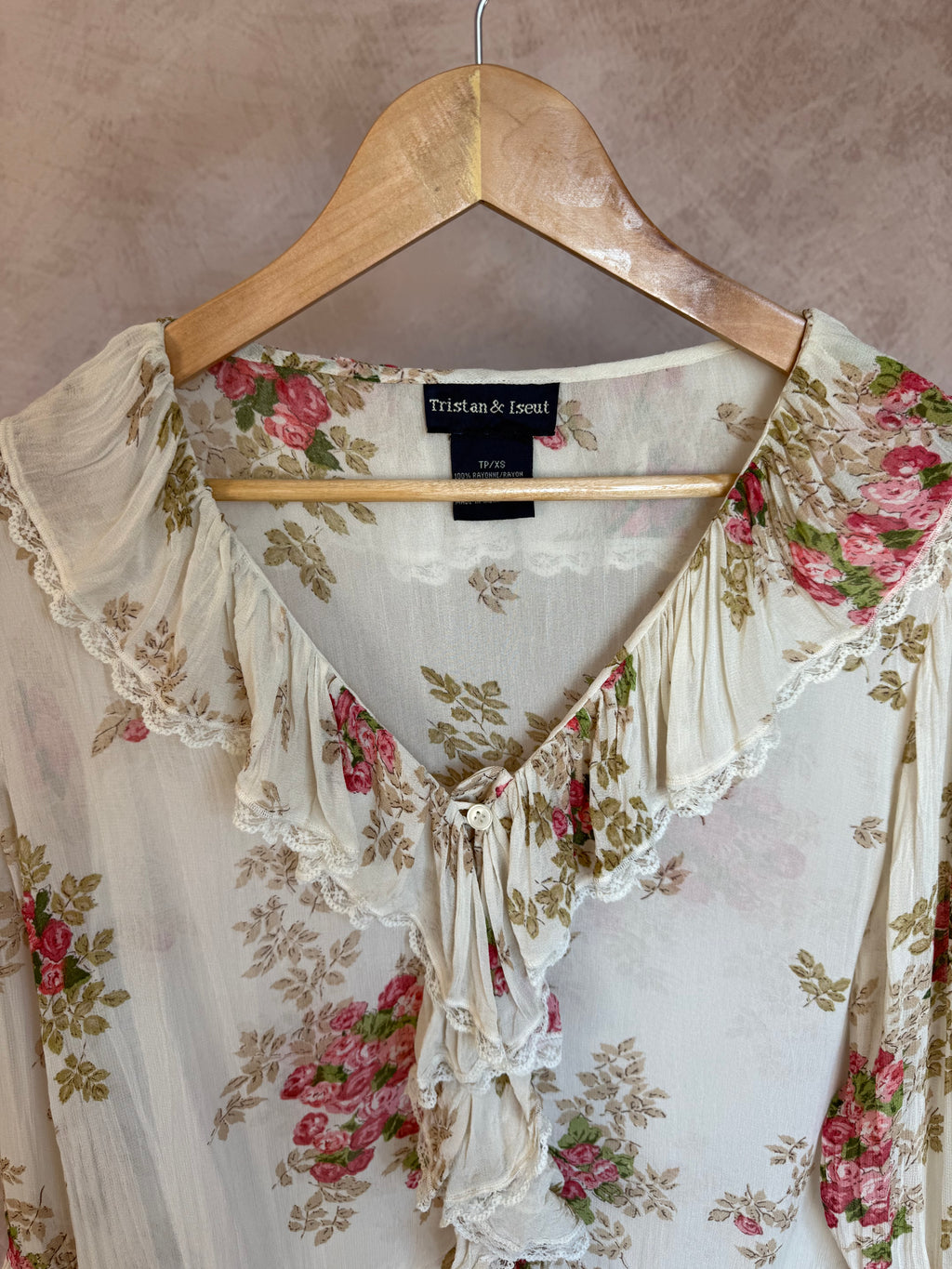 Y2K fairy whimsical floral top (M)
