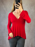 Y2K fairy whimsical red top (L)
