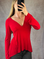 Y2K fairy whimsical red top (L)