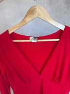 Y2K fairy whimsical red top (L)
