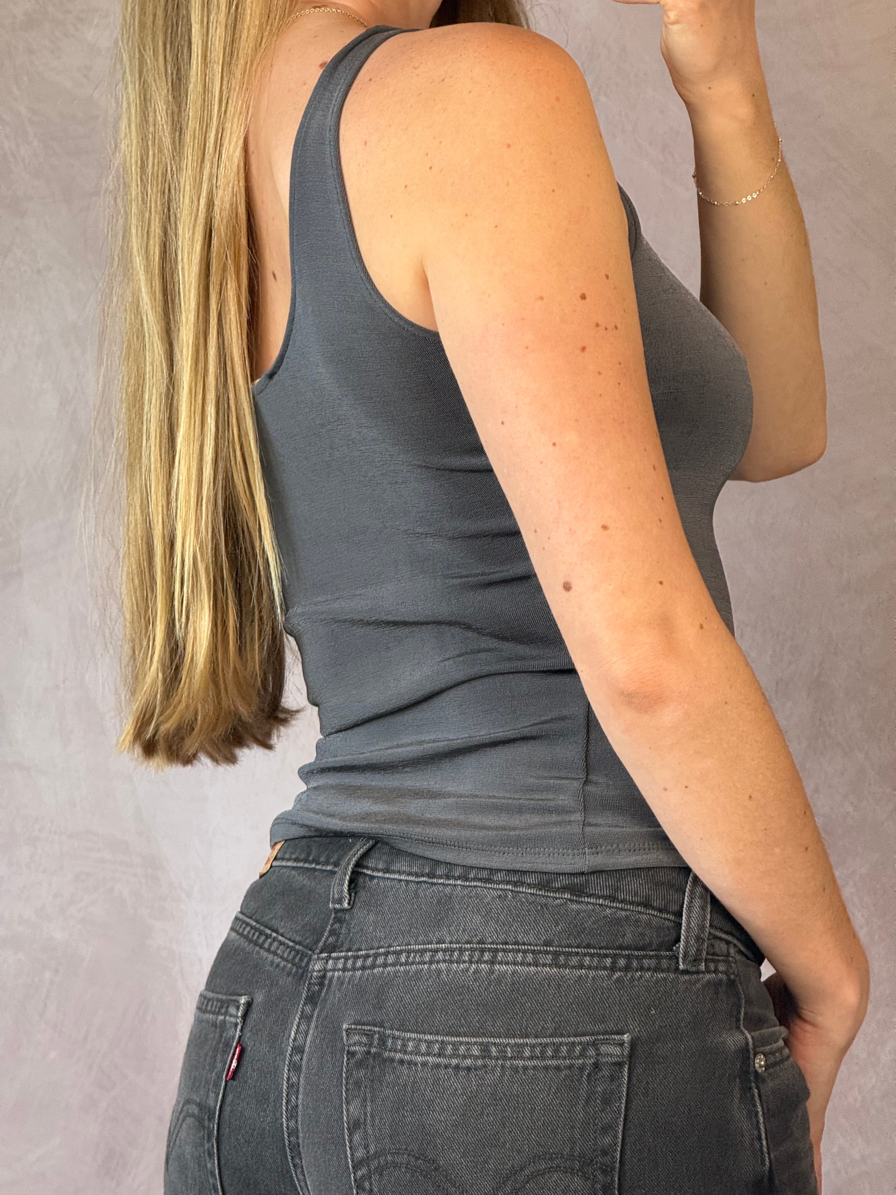 Y2K Grey vintage corset (S).