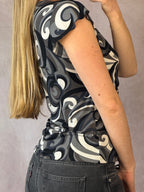 Y2K fairy whimsical multi coloured top (L)
