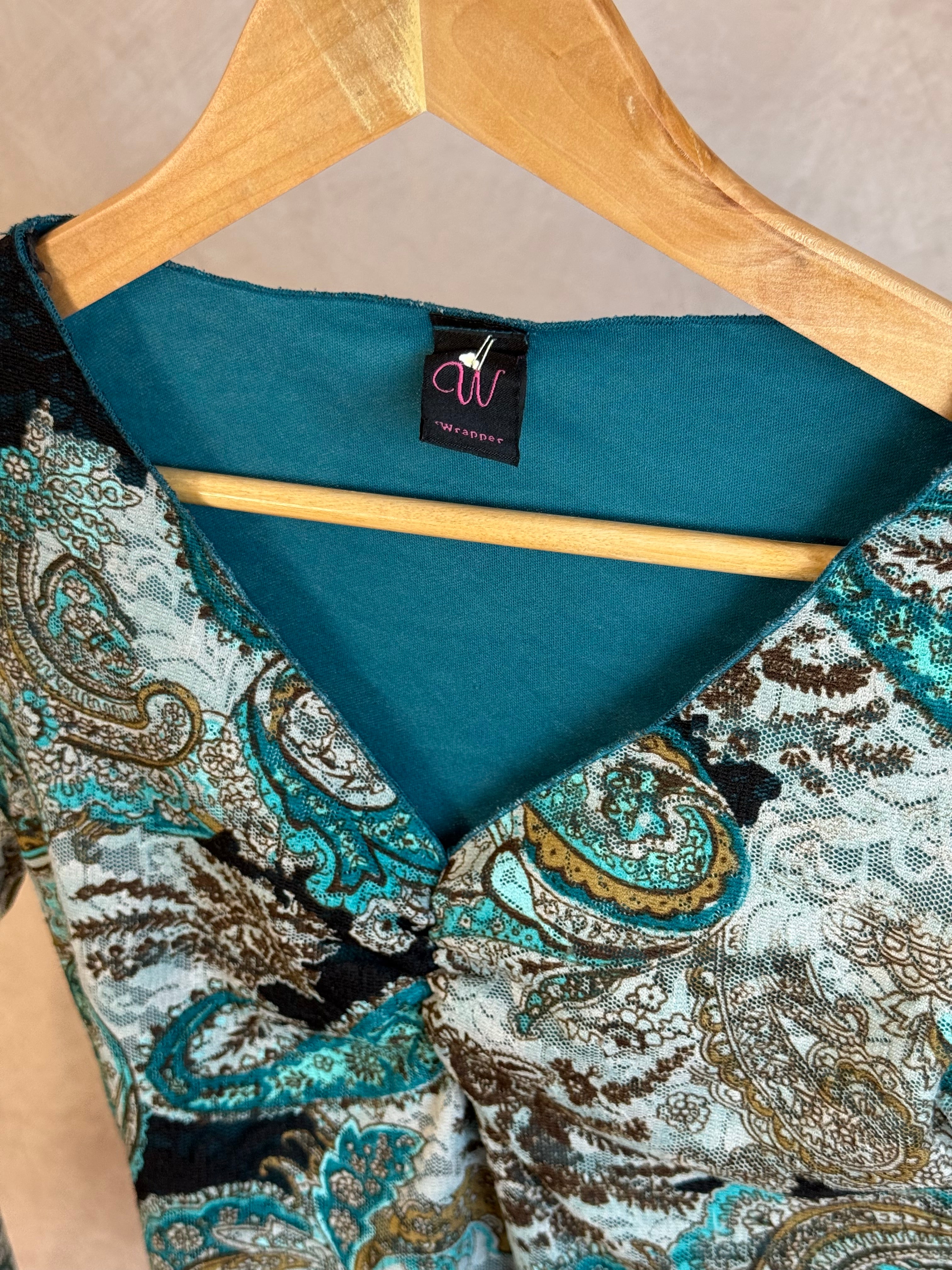 Y2K fairy whimsical blue top (S)