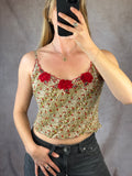 Vintage René Derhy fairy whimsical floral top (M)