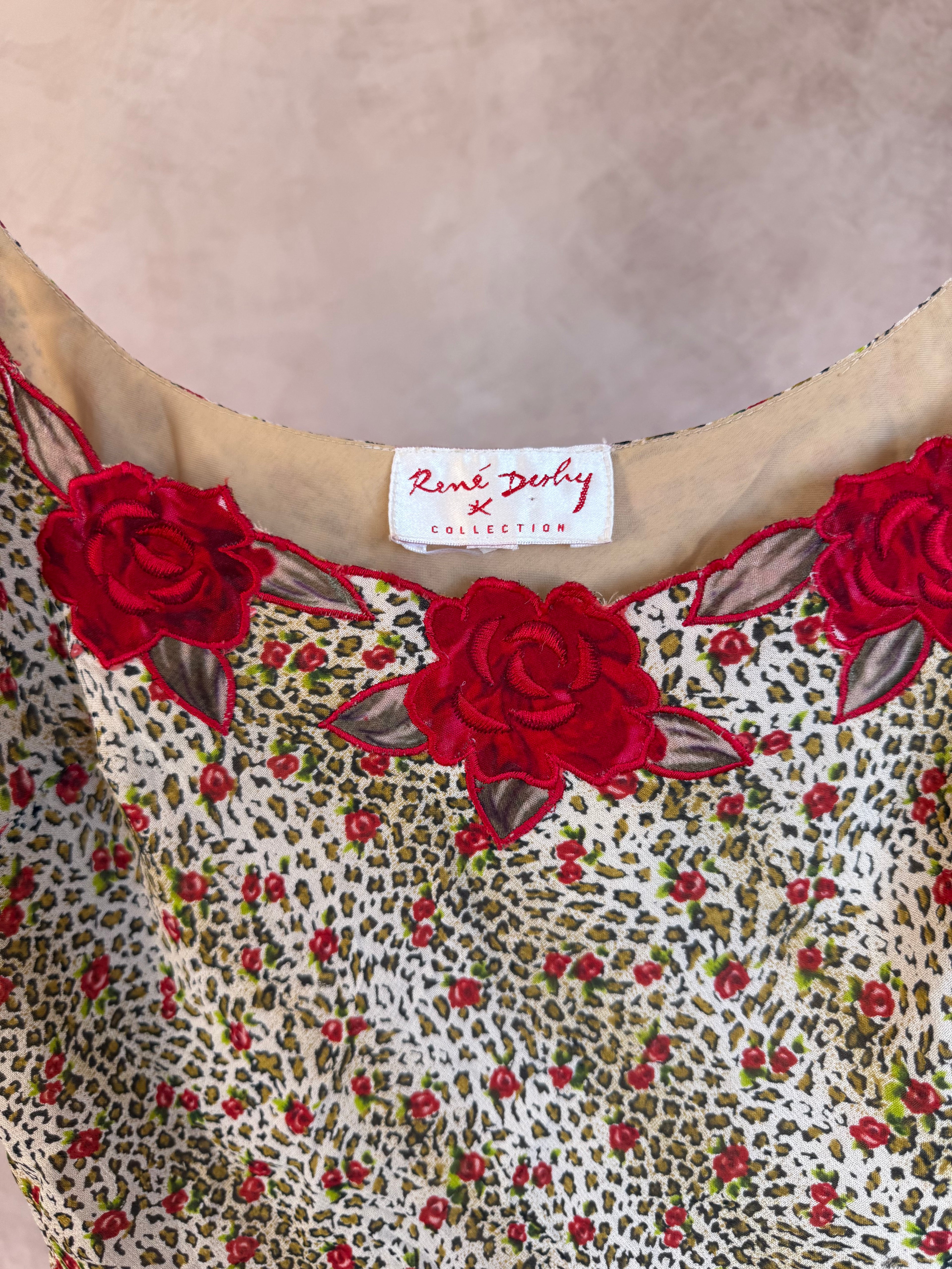 Vintage René Derhy fairy whimsical floral top (M)