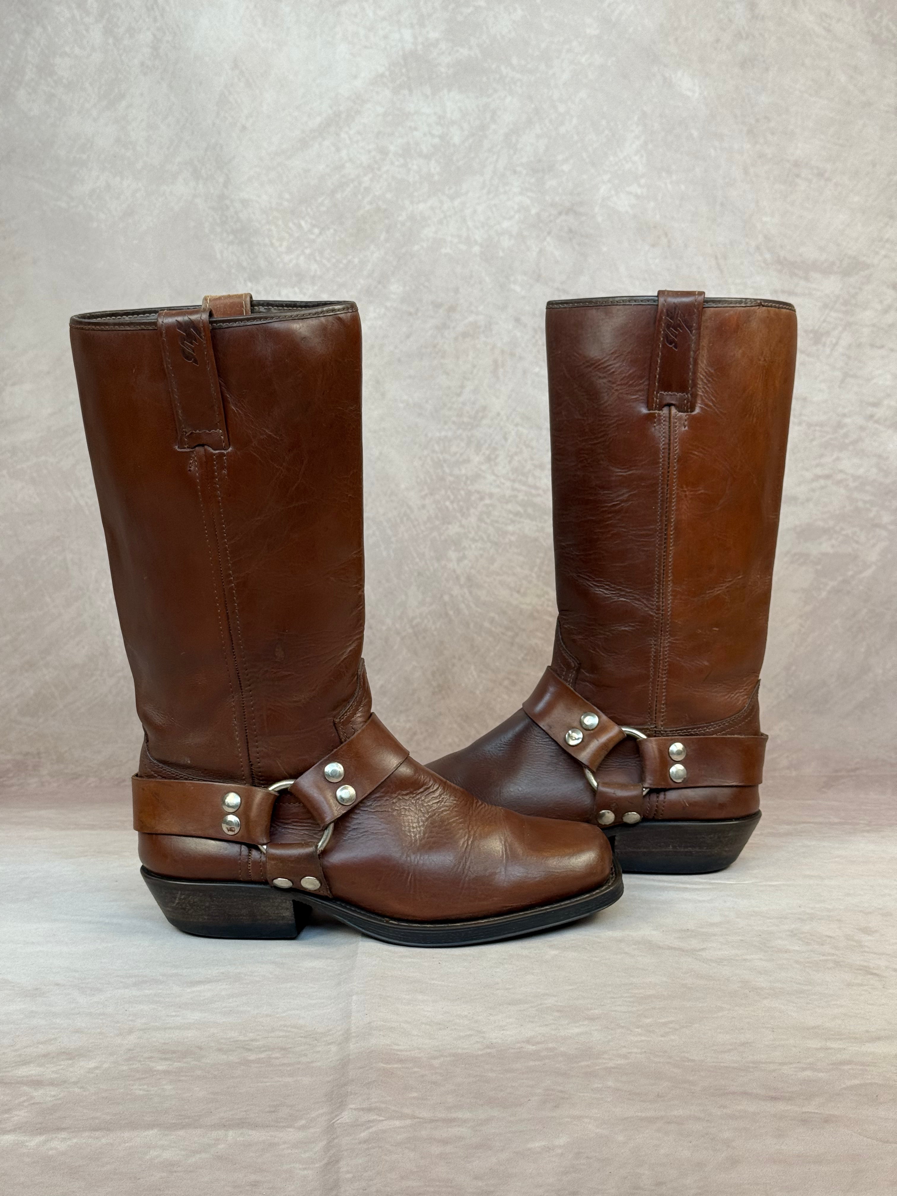 Vintage brown cowboy boots (UK 6)