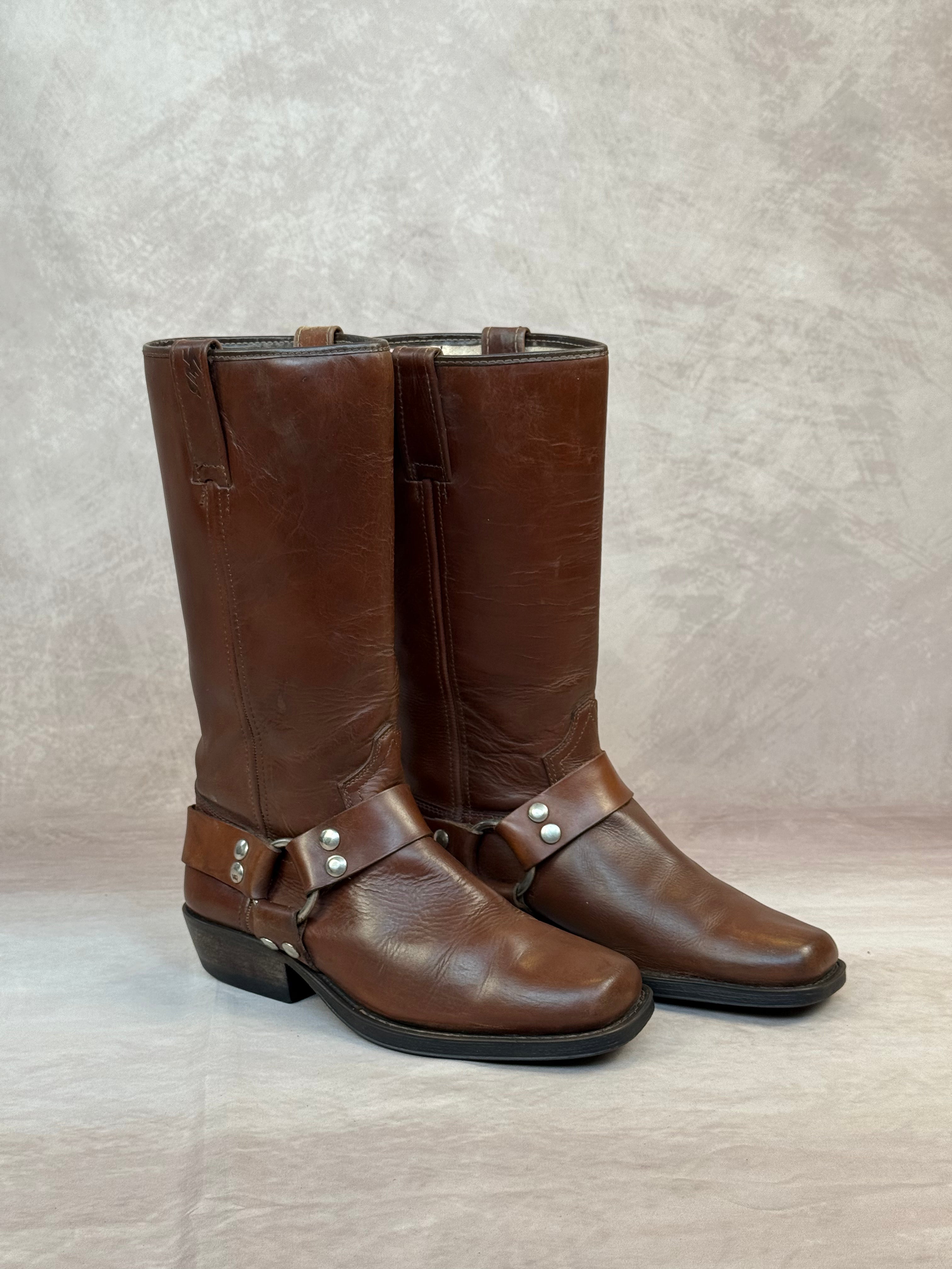 Vintage brown cowboy boots (UK 6)
