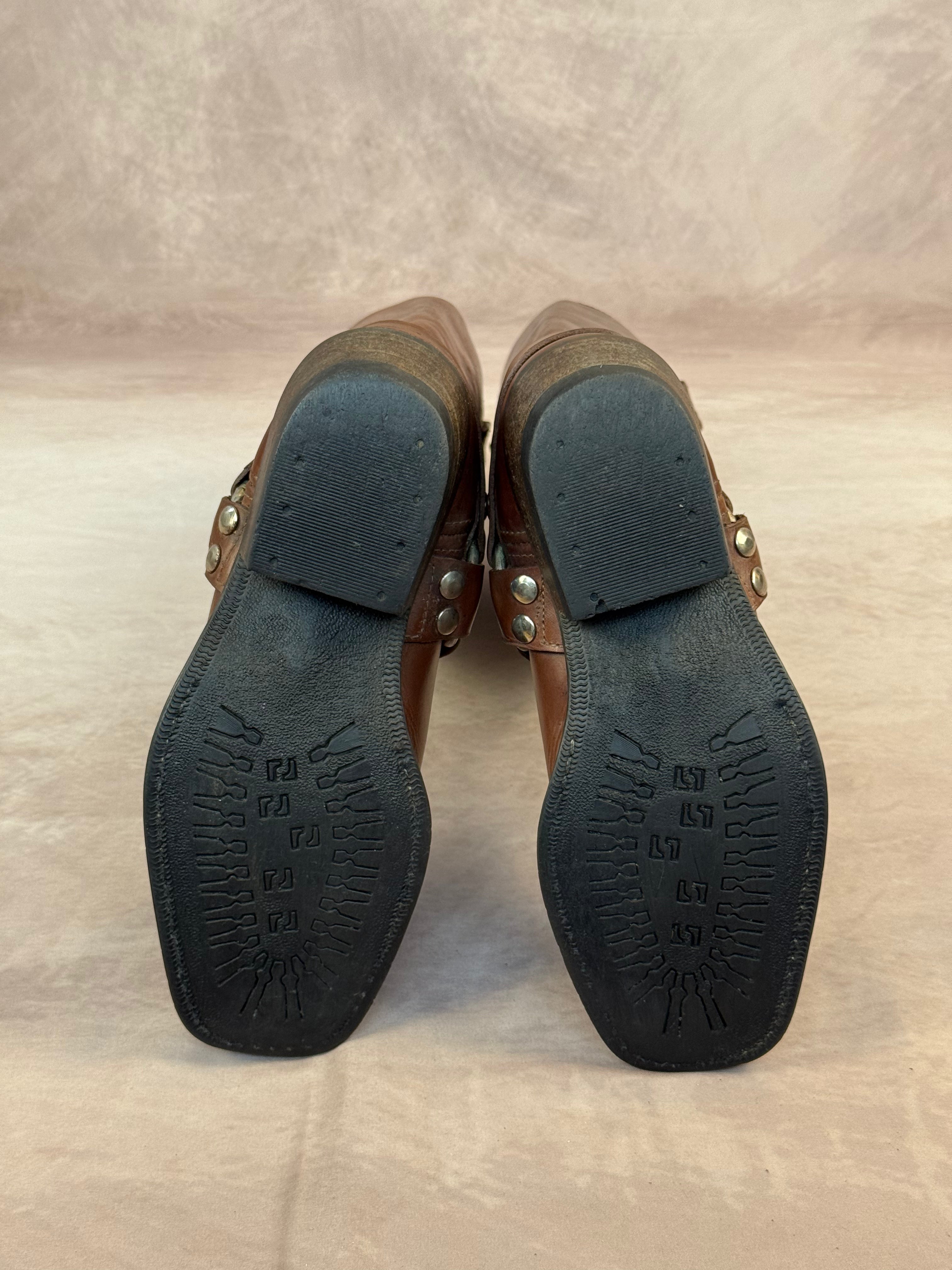 Vintage brown cowboy boots (UK 6)