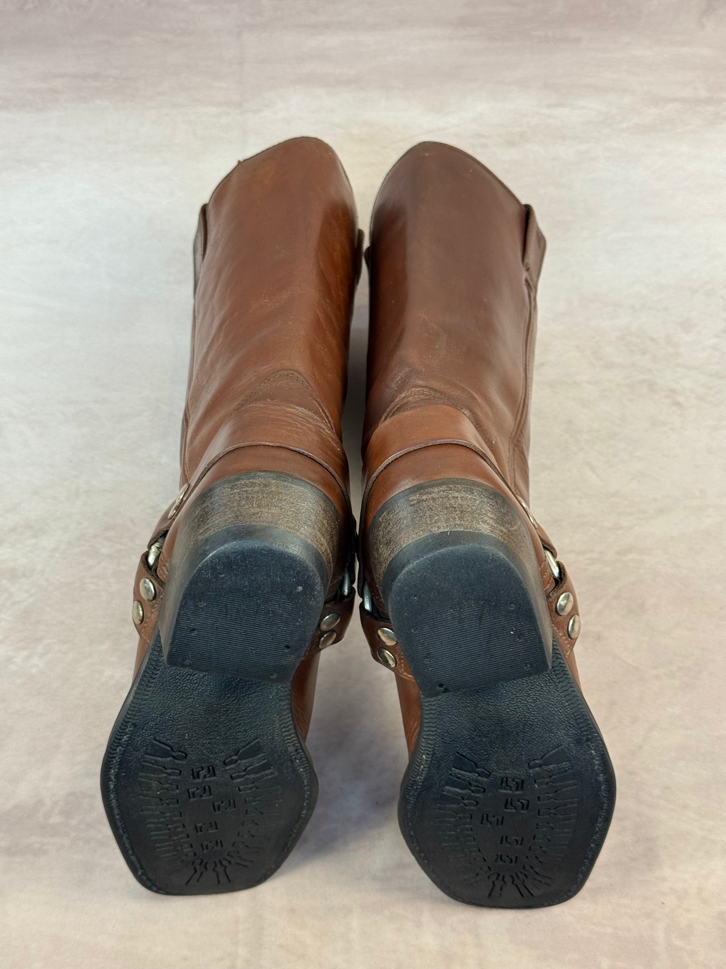 Vintage brown cowboy boots (UK 6)