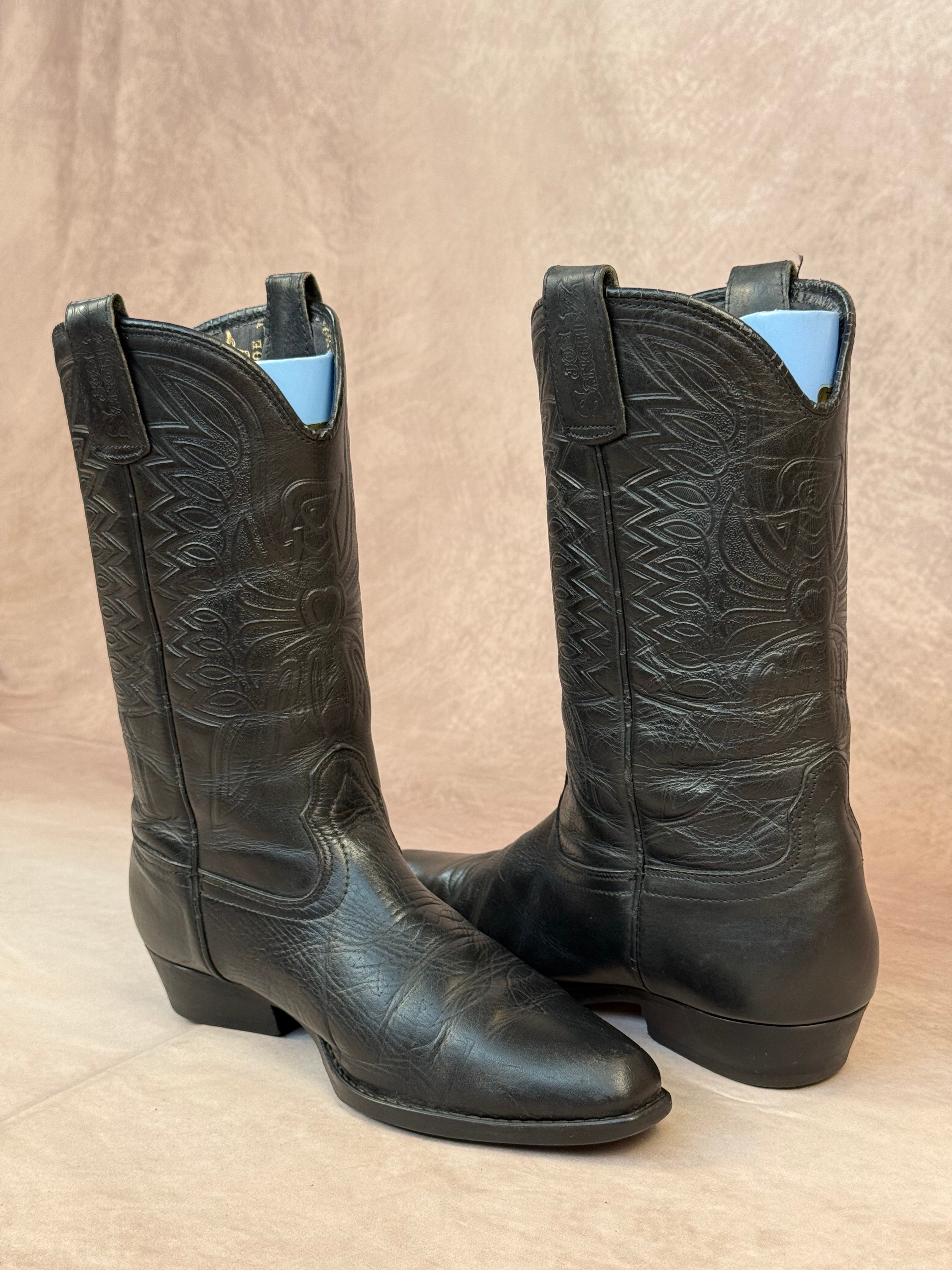 Vintage Joe Sanchez leather cowboy boots (UK 6)