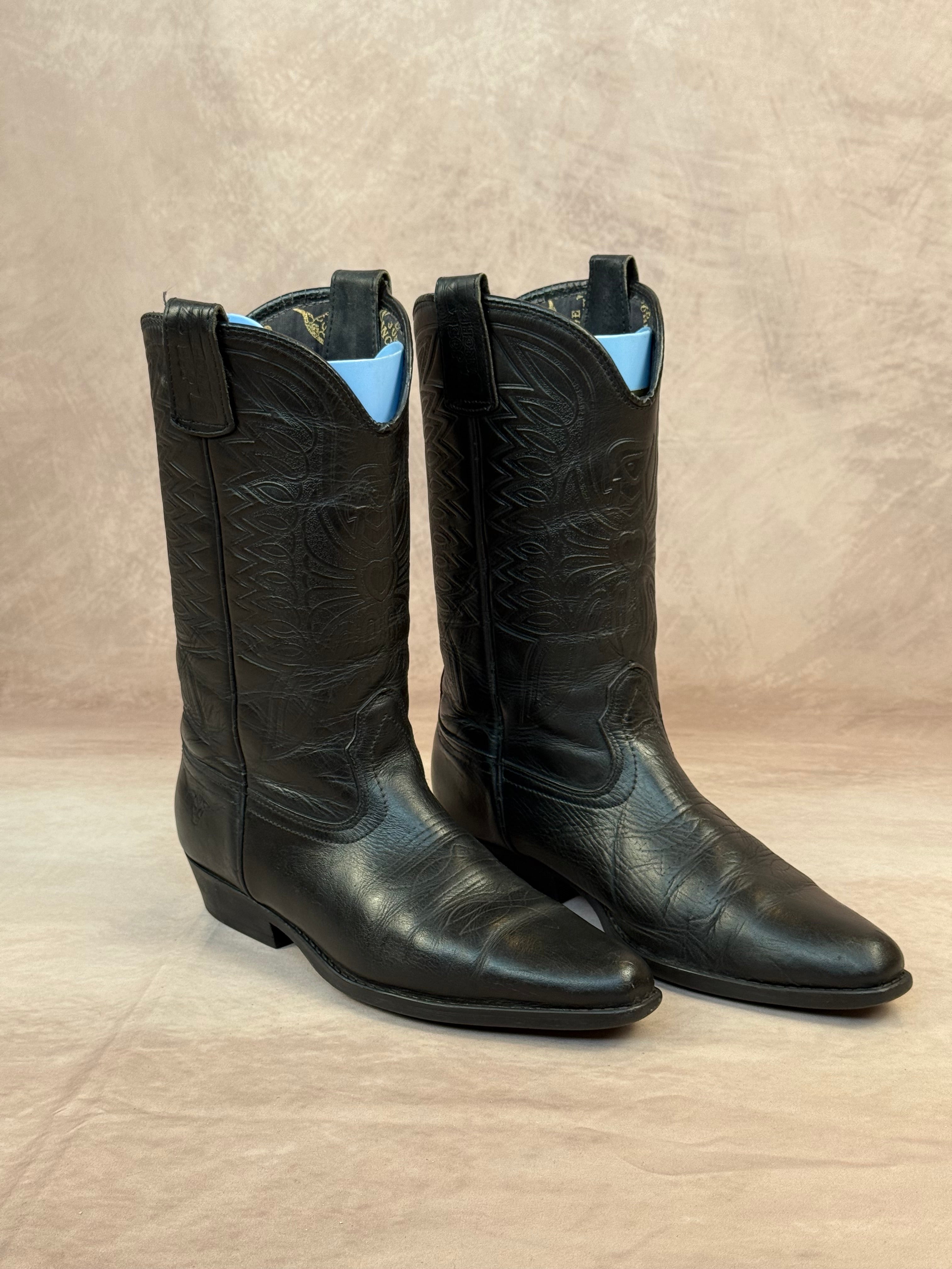 Vintage Joe Sanchez leather cowboy boots (UK 6)