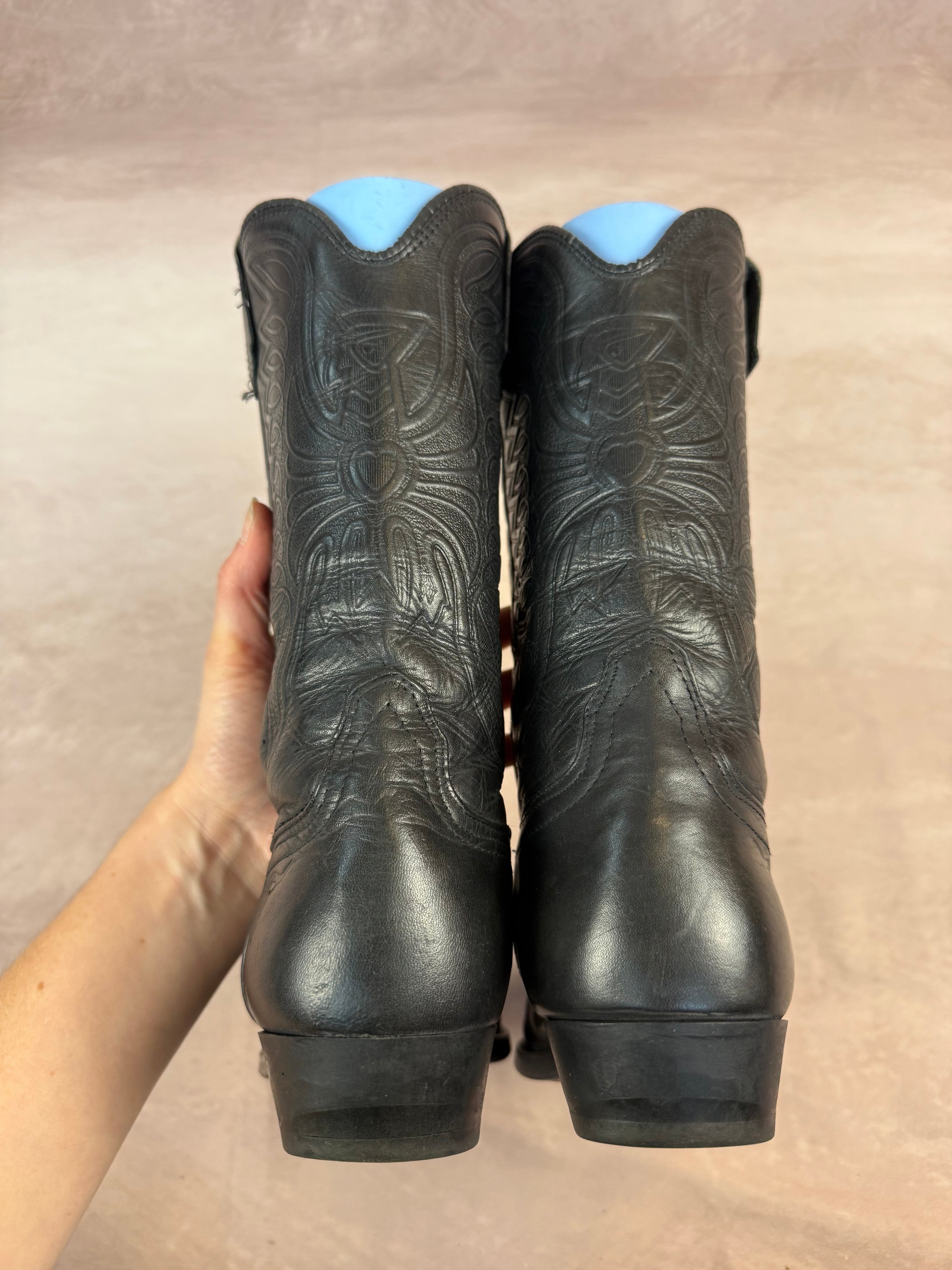 Vintage Joe Sanchez leather cowboy boots (UK 6)