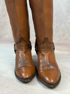Vintage brown cowboy boots (UK 8.5)