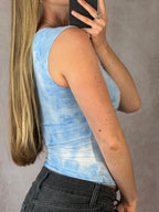 Y2K fairy whimsical light blue top (S)