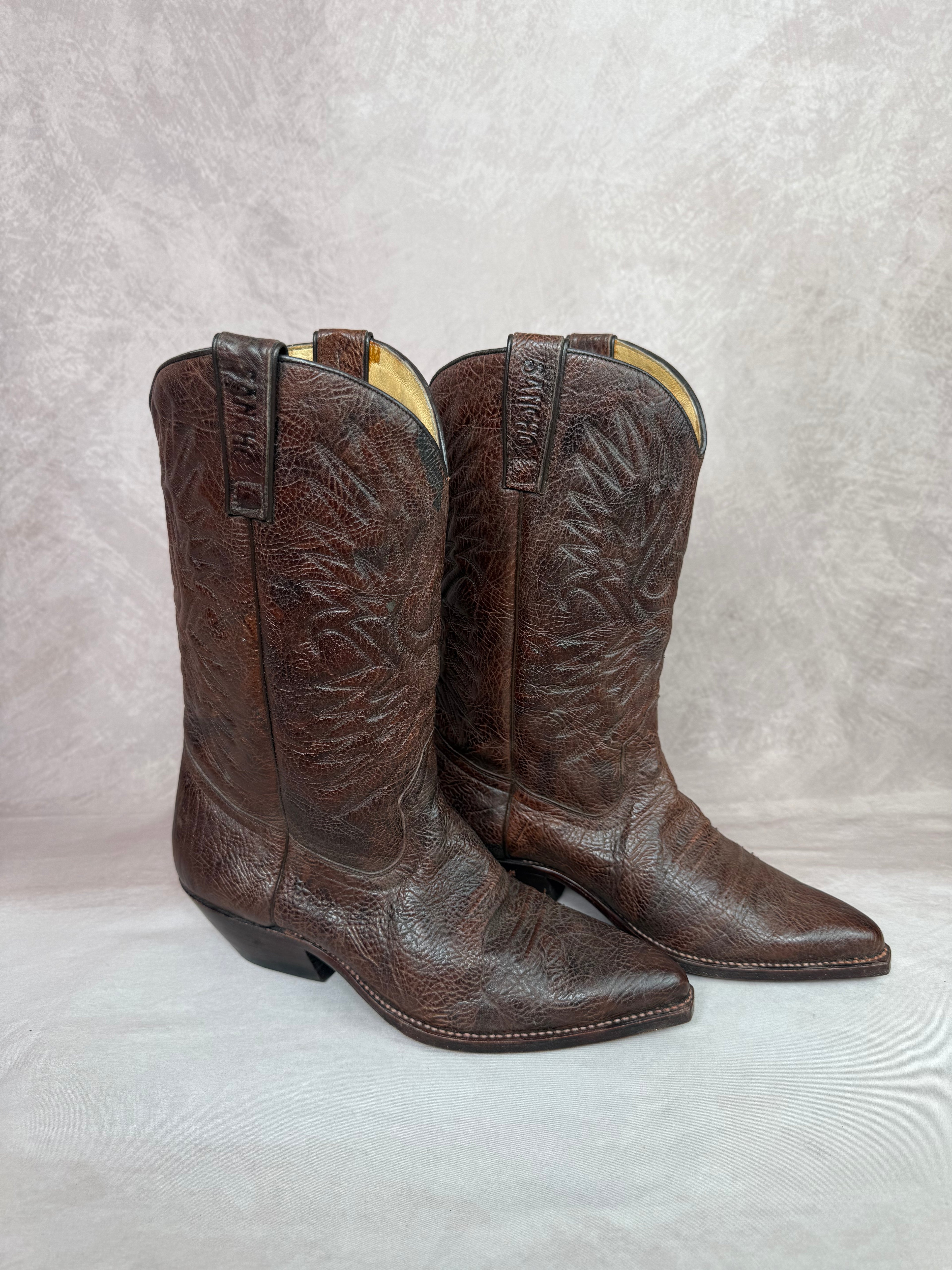 Sancho vintage brown cowboy boots (UK 8)