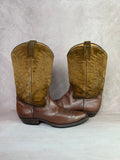 Vintage brown leather cowboy boots (UK 6)