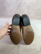 Vintage brown cowboy leather boots (UK 8)