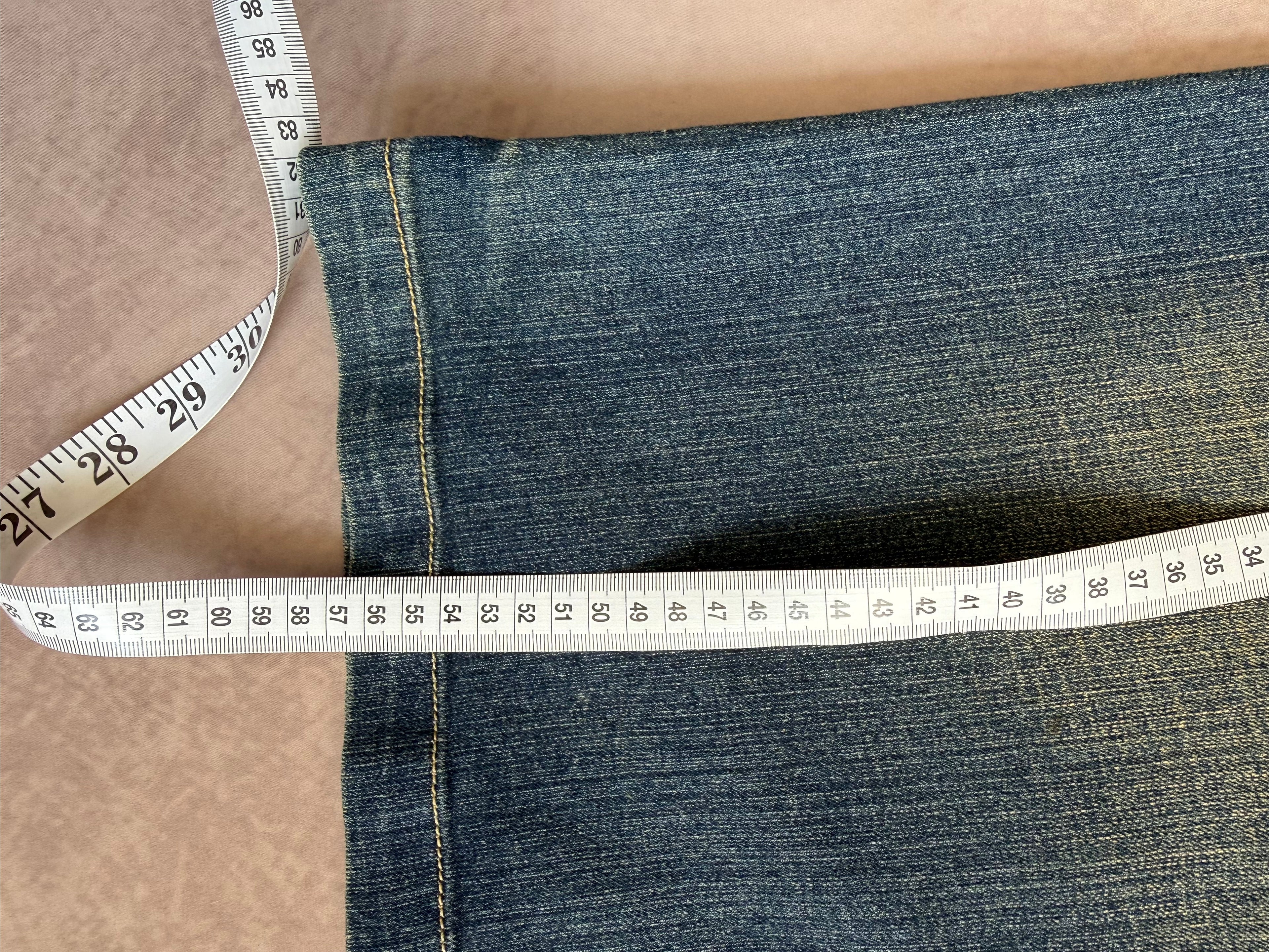 y2k 90s vintage denim mini skirt (M)