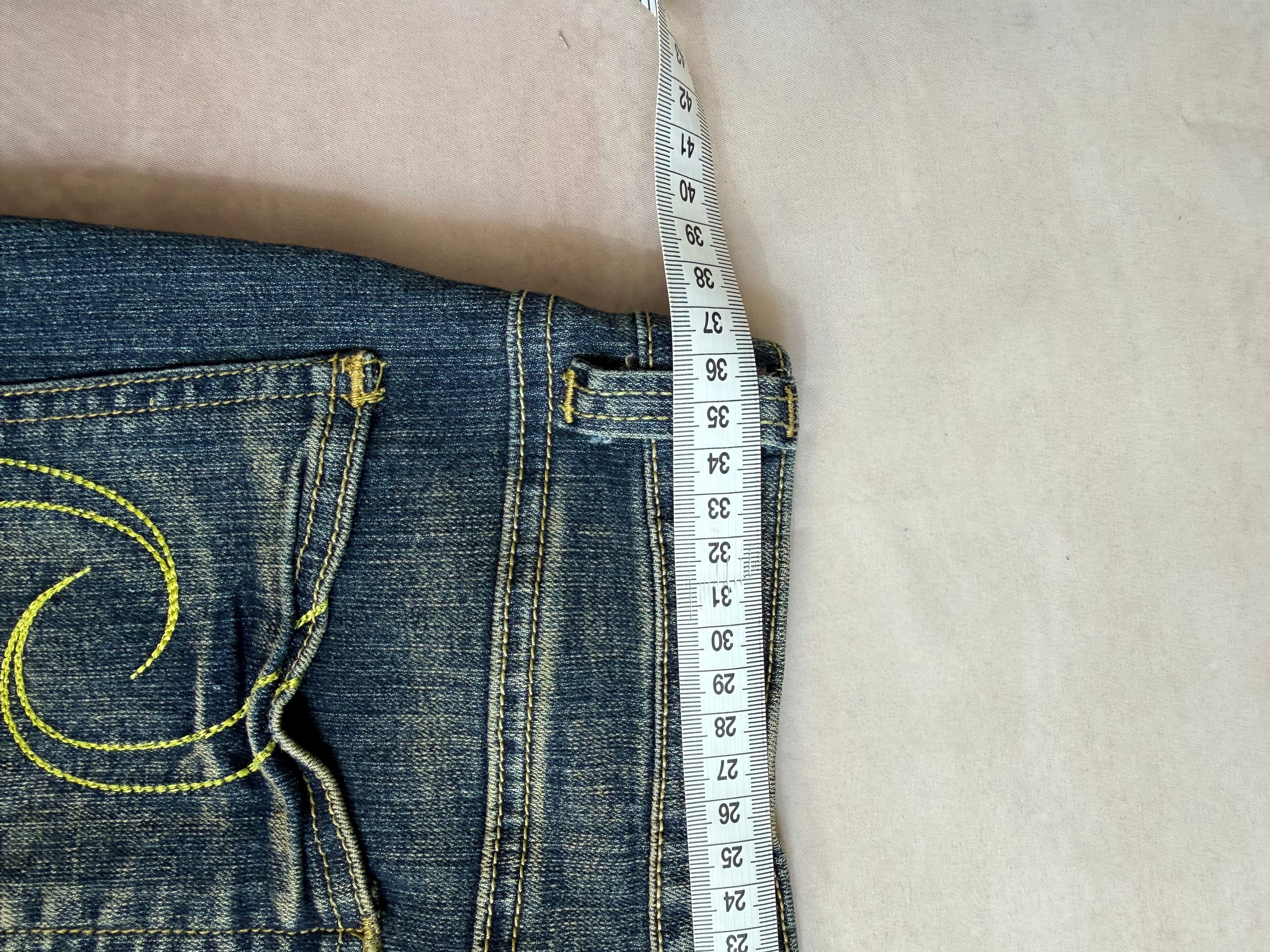 y2k 90s vintage denim mini skirt (M)